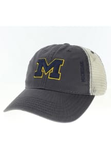 Michigan Wolverines Dashboard Trucker Adjustable Hat - Grey