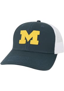 Michigan Wolverines Mid-Pro Snap trucker Adjustable Hat - Blue
