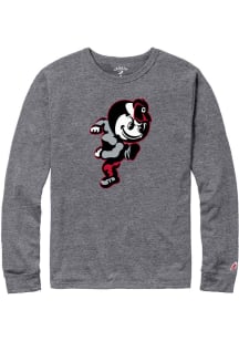 Ohio State Buckeyes Grey Brutus Long Sleeve Fashion T Shirt