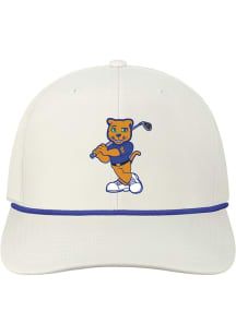 Pitt Panthers Golfing Roc Back Nine Adjustable Hat - White