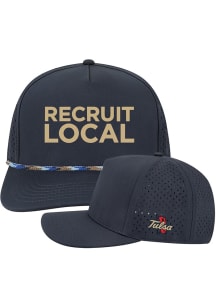 Tulsa Golden Hurricane Cut Above Adjustable Hat - Navy Blue