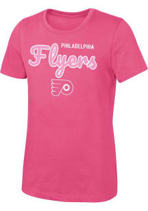 Philadelphia Flyers Girls Pink Big Game Short Sleeve Tee