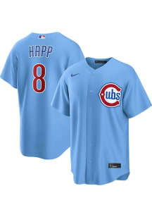 Ian Happ Chicago Cubs Mens Replica Alt Jersey - Light Blue