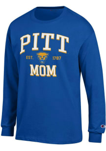 Champion Pitt Panthers Blue EST Date Mom Jersey Long Sleeve T Shirt