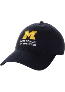 Legacy Michigan Wolverines Ross School of Business EZA Twill Adjustable Hat - Navy Blue
