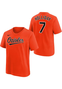 Jackson Holliday Baltimore Orioles Youth Orange Home NN Player Tee