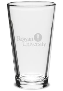 Rowan University Team Logo Pint Glass - Clear