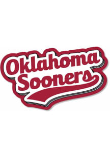 Oklahoma Sooners 3.5" Varsity Script Rugged Stickers - Crimson