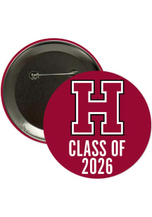Harvard Crimson 3" Class of 2026 Button - Maroon