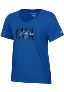 Champion Grand Valley State Lakers Womens Blue Core Short Sleeve T-Shirt
