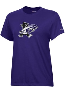 Champion K-State Wildcats Womens Purple Willie Core Short Sleeve T-Shirt