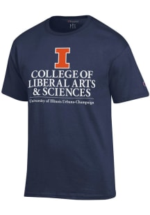 Champion Illinois Fighting Illini Navy Blue College of Liberal Arts and Sciences Short Sleeve T Sh..