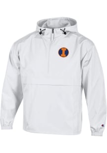 Champion Illinois Fighting Illini Mens White Vintage Logo Light Weight Jacket