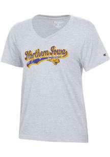 Champion Northern Iowa Panthers Womens Grey Core Short Sleeve T-Shirt