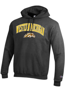 Champion Western Michigan Broncos Mens Charcoal Powerblend Fleece Long Sleeve Hoodie