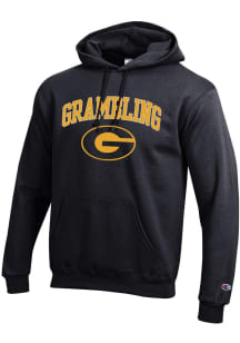 Champion Grambling State Tigers Mens Black Arch Mascot Long Sleeve Hoodie