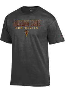 Champion Arizona State Sun Devils Charcoal Flat Name Short Sleeve T Shirt