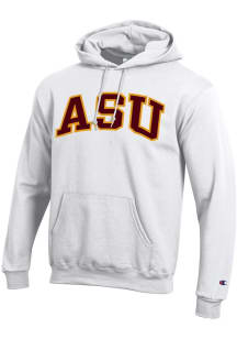 Champion Arizona State Sun Devils Mens White Arch Twill Long Sleeve Hoodie