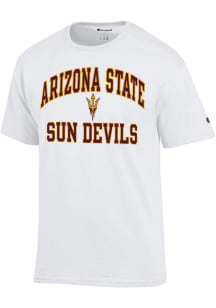 Champion Arizona State Sun Devils White Number One Short Sleeve T Shirt
