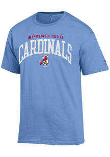 Champion Springfield Cardinals Light Blue Arch City Logo Mascot Short Sleeve T Shirt