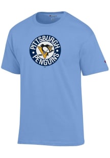 Champion Pittsburgh Penguins Light Blue Primary Short Sleeve T Shirt