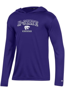 Champion K-State Wildcats Youth Purple Impact Lightweight Long Sleeve Hoodie Shirt