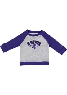 Champion K-State Wildcats Toddler Grey Arch Mascot Long Sleeve Crew Sweatshirt