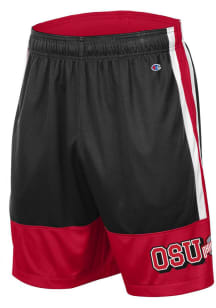 Champion Ohio State Buckeyes Mens Black Stadium Color Blocked Shorts