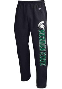 Champion Michigan State Spartans Mens Black Open Bottom Sweatpants