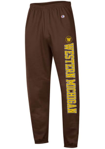 Champion Western Michigan Broncos Mens Brown Banded Sweatpants