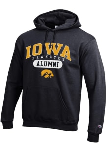 Champion Iowa Hawkeyes Mens Black Alumni Pill Long Sleeve Hoodie