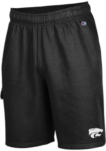 Champion K-State Wildcats Mens Black Stadium Fleece Cargo Shorts