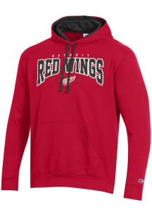 Champion Detroit Red Wings Mens Red Classic Fashion Hood
