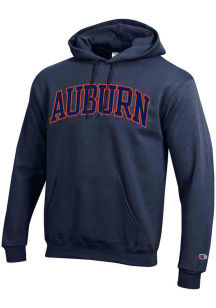 Champion Auburn Tigers Mens Navy Blue Arch Name Long Sleeve Hoodie