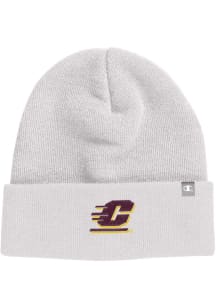 Champion Central Michigan Chippewas White Unisex Cuff Beanie Womens Knit Hat