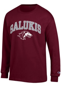 Champion Southern Illinois Salukis Maroon Arch Mascot Long Sleeve T Shirt