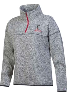 Champion Cincinnati Bearcats Womens Grey Arctic Qtr Zip