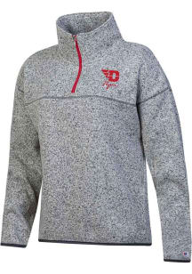 Champion Dayton Flyers Womens Grey Arctic Qtr Zip