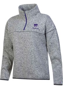 Champion K-State Wildcats Womens Ash Arctic Qtr Zip