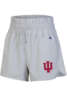 Champion Indiana Hoosiers Womens Silver High Waist Shorts
