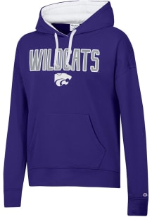 Champion K-State Wildcats Womens Purple Stadium Hooded Sweatshirt