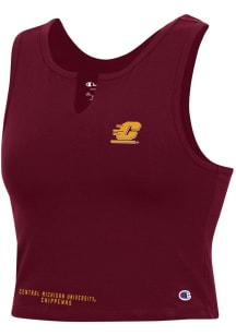 Champion Central Michigan Chippewas Womens Maroon V Notch Tank Top