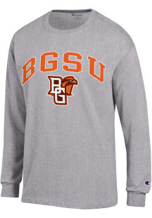 Champion Bowling Green Falcons Grey Arch Mascot Long Sleeve T Shirt