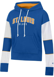 Champion St Louis Blues Womens Blue Super Fan Hooded Sweatshirt