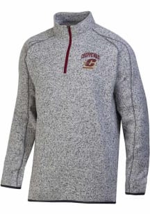 Champion Central Michigan Chippewas Mens Grey Stadium Artic Fleece Long Sleeve Qtr Zip Pullover