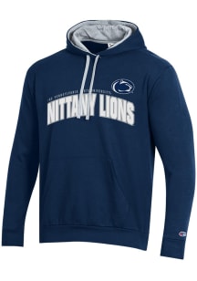 Champion Penn State Nittany Lions Mens Navy Blue Stadium Fleece Long Sleeve Hoodie