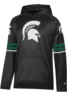 Champion Michigan State Spartans Mens Black Stadium Jersey Look Hood