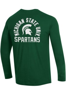 Champion Michigan State Spartans Green Stadium Three Hits Long Sleeve T Shirt