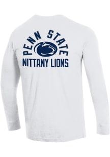 Champion Penn State Nittany Lions White Stadium Three Hits Long Sleeve T Shirt
