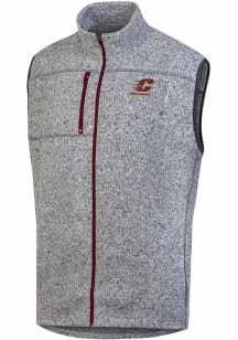 Champion Central Michigan Chippewas Mens Grey Stadium Artic Fleece Sleeveless Jacket